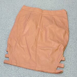 pale pink charlotte russe pencil a kirt